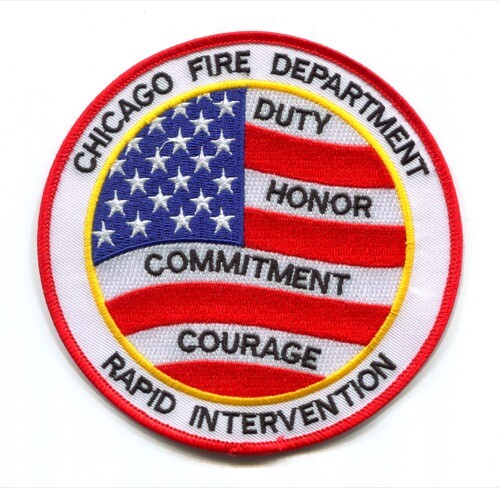 Chicago Fire Department Rapid Intervention Team RIT Patch Illinois IL