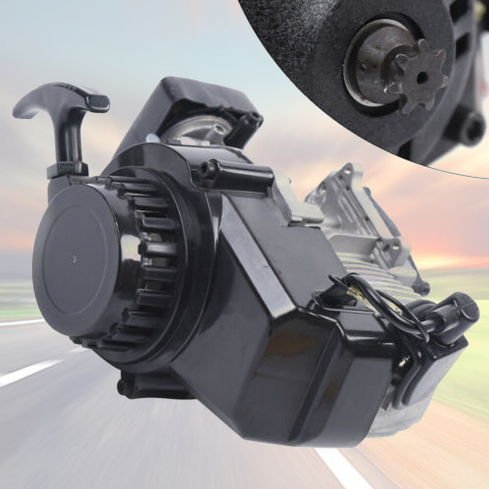 49CC 2 Stroke Pull Start Engine Motor Complete For Pocket Mini Dirt Bike ATV