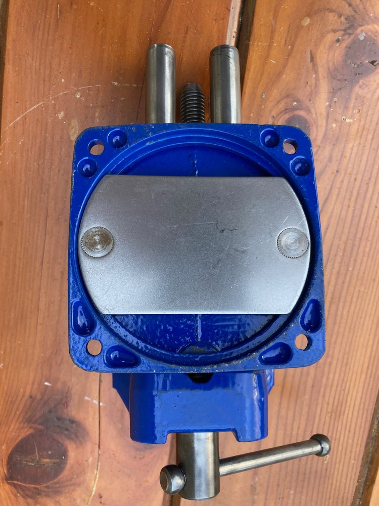 RECORD #2075B MULTI PURPOSE BENCH VISE-3 1/2" FACE JAWS-REVERSIBLE- ENGLAND-