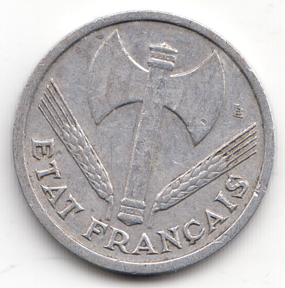 France 1 Franc 1942 as shown