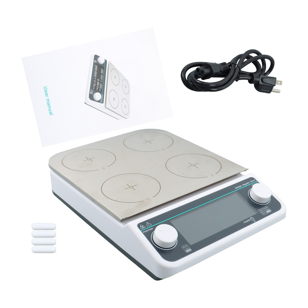 Multiple Magnetic Stirrer 4 Position Magnetic Stirrer with Heating 4*500ml
