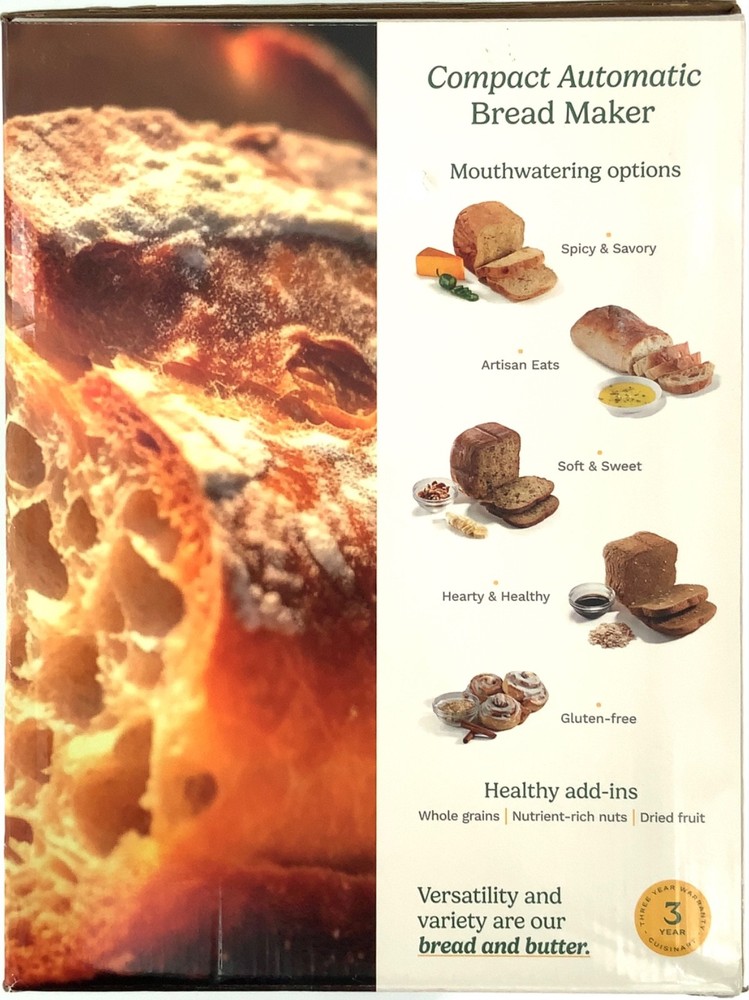 Cuisinart Compact Automatic Stainless Steel Bread Maker