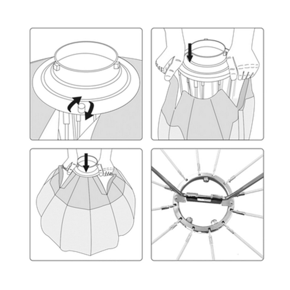 Aputure Lantern 90 Softbox Omnidirectional Soft Light Modifier Bowens Mount Comp