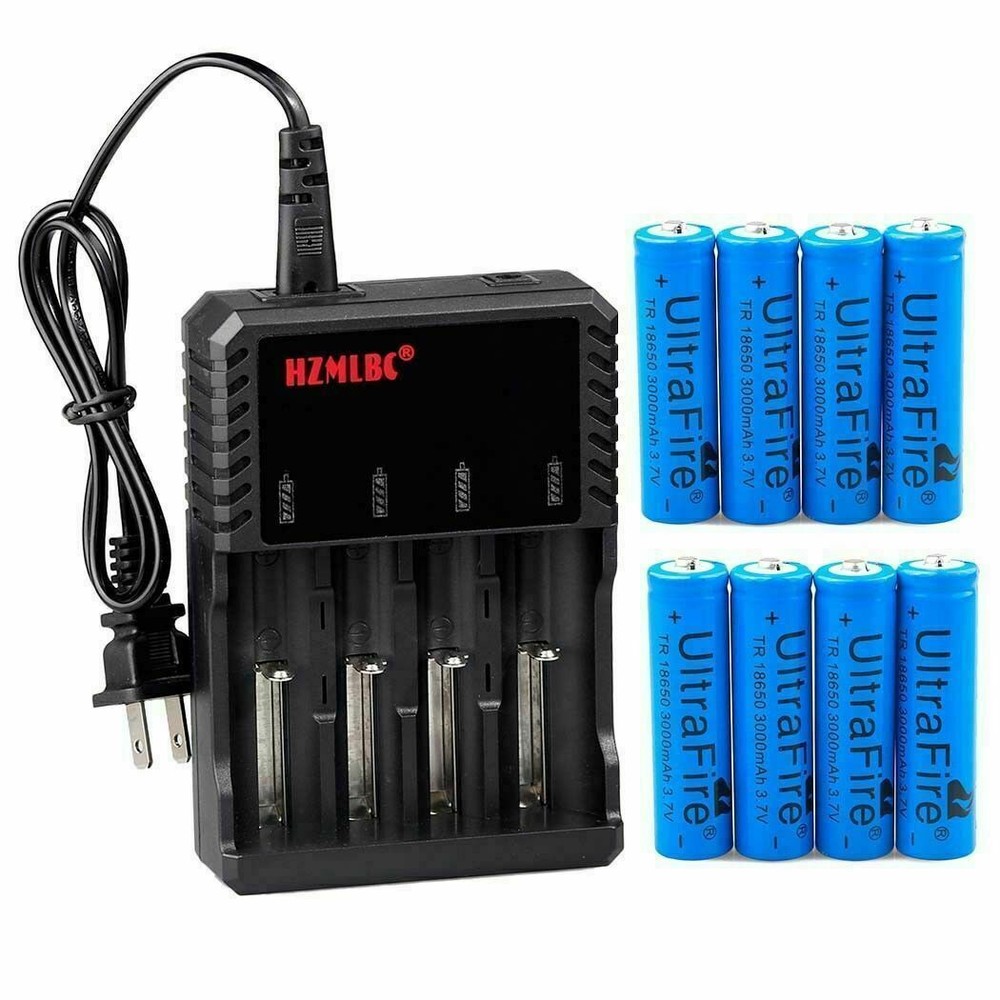 3.7V Button Top Rechargeable Battery 3000mAh Lithium For Flashlight