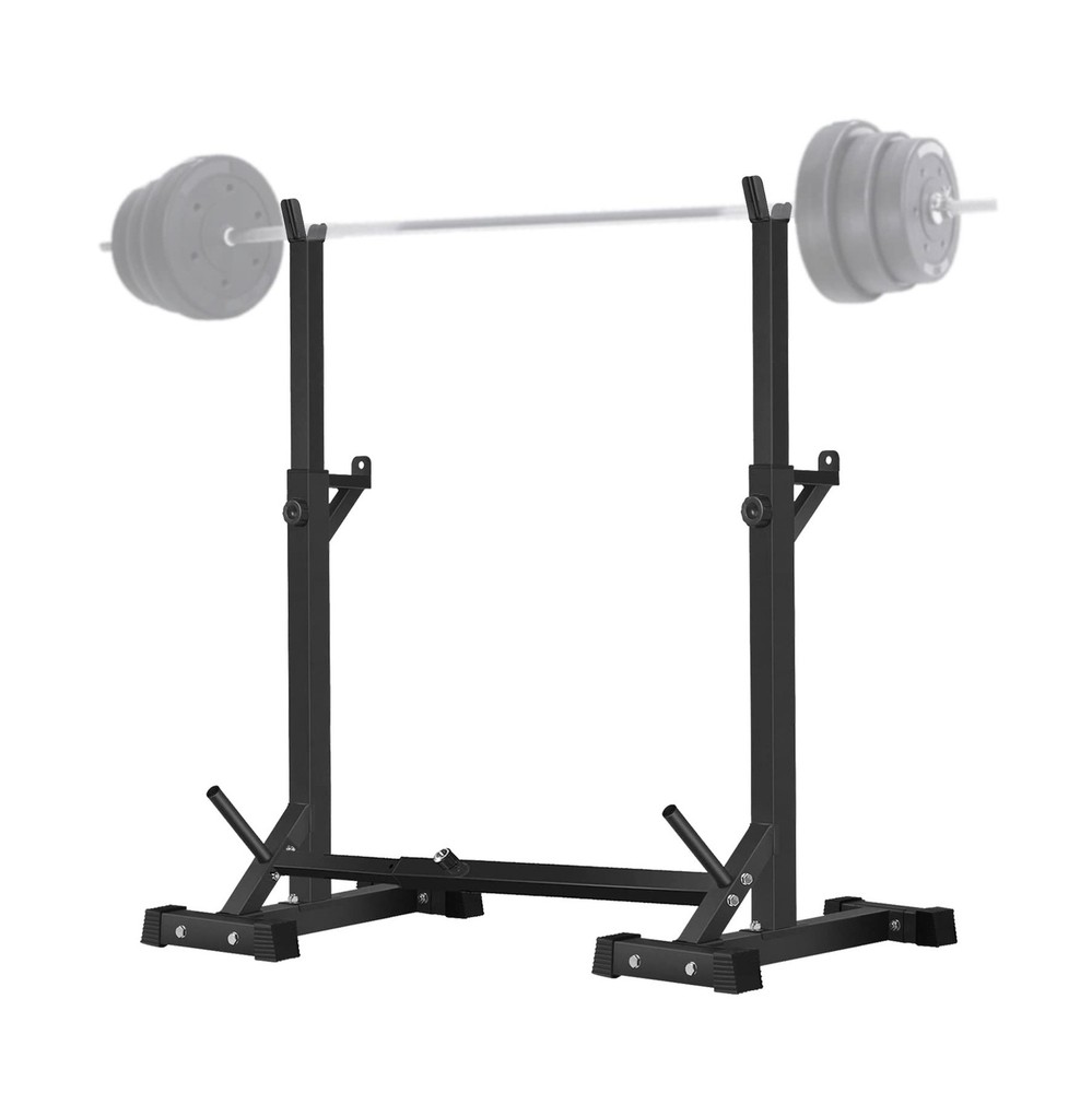 CANPA Adjustable Squat Rack Stand Multi-Function Barbell Rack Weight Lifting ...