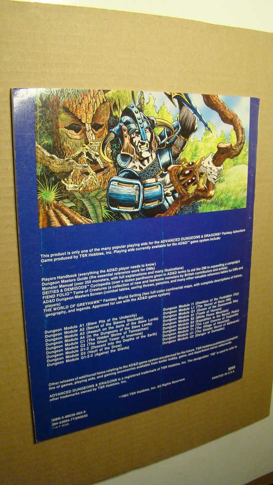 MODULE - UK1 *NICE COPY 1ST PRINT* BEYOND THE CRYSTAL CAVE - DUNGEONS DRAGONS