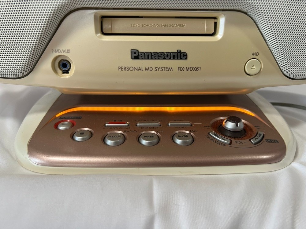 Personal MD system RX-MDX61 CD and MD operation confirmed