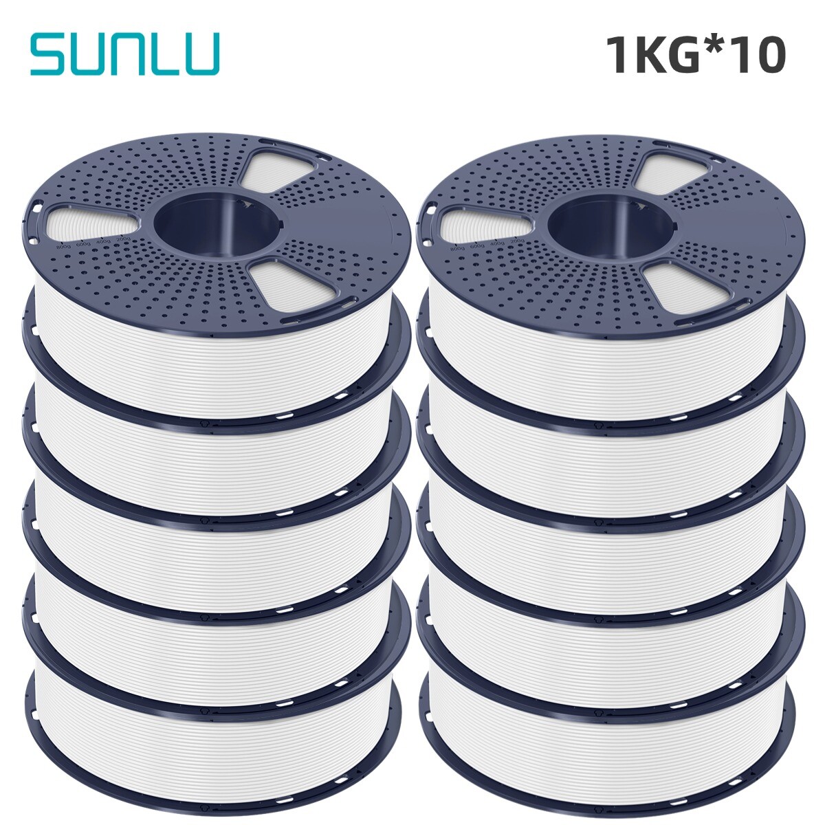 5x1KG 5x10KG 20x1KG Sunlu 1.75MM PLA Filament For 3D Printer 1KG Spool