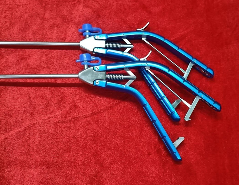 Laparoscopic Tenaculum Forceps 5mm Double Action Best Quality Reusable-2pc