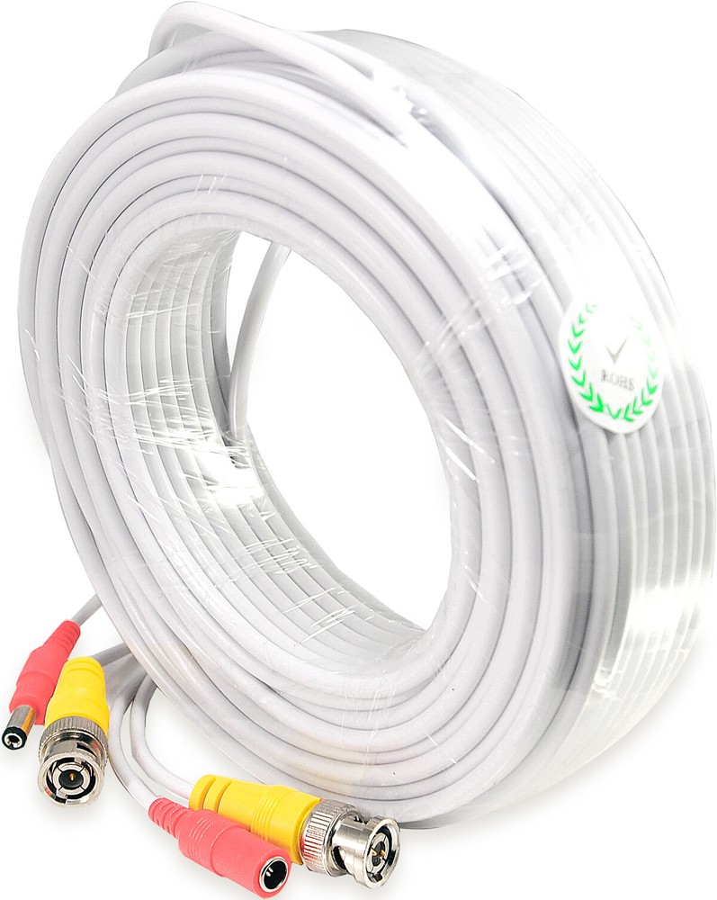 8pcs 100 Feet Dual Video Power Connection Cable for CCTV Security Camera System