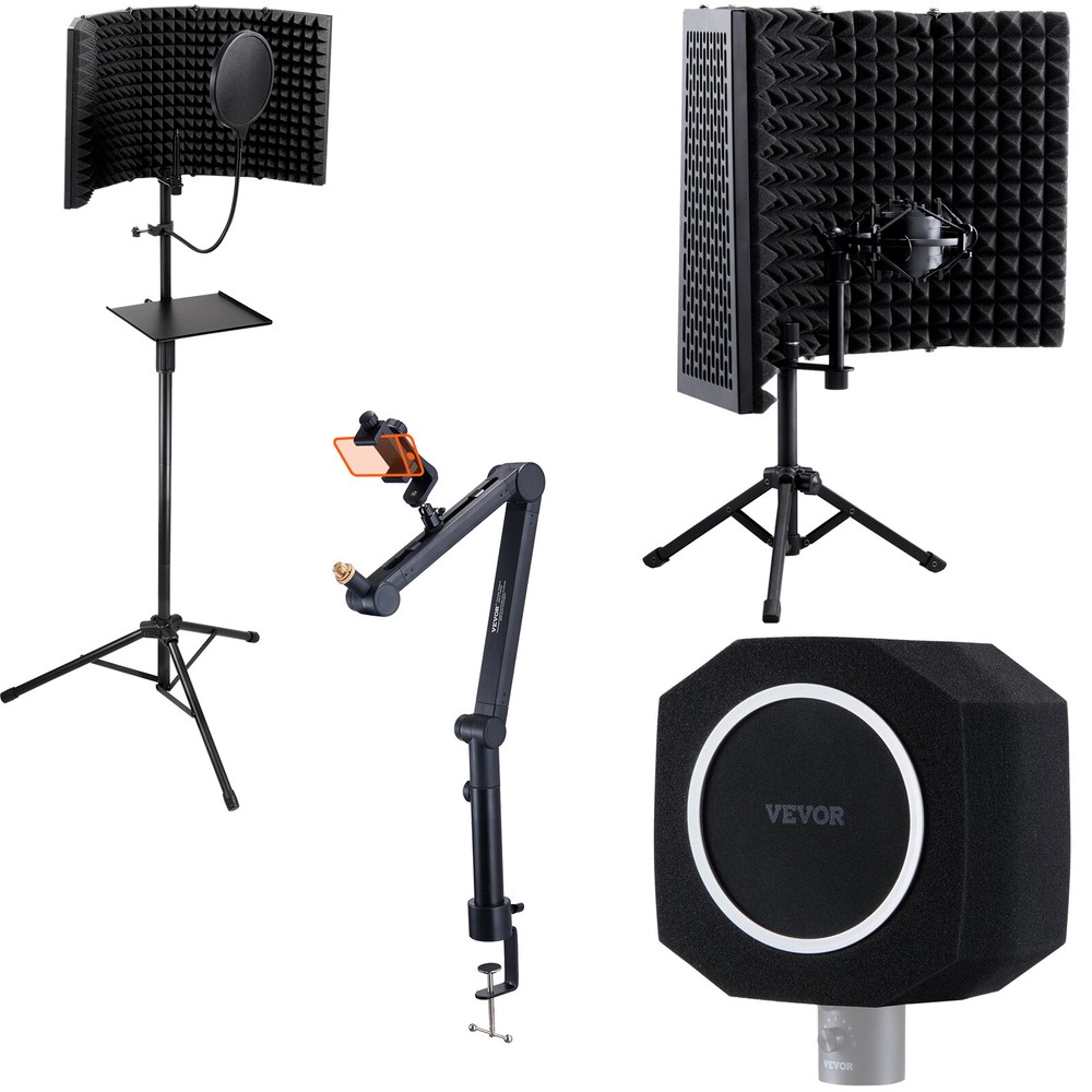 Microphone Isolation Ball High-Density Foam with Dual-Layered Pop Filter