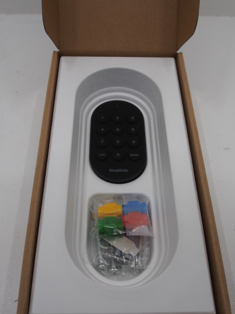 SimpliSafe Smart Lock & PIN Pad White Wireless Door Home Security