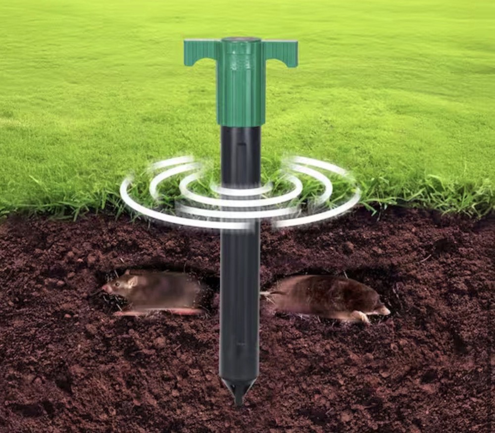 Molemax Mole & Gopher Repeller Sonic Spike Bonier Pack Of 2