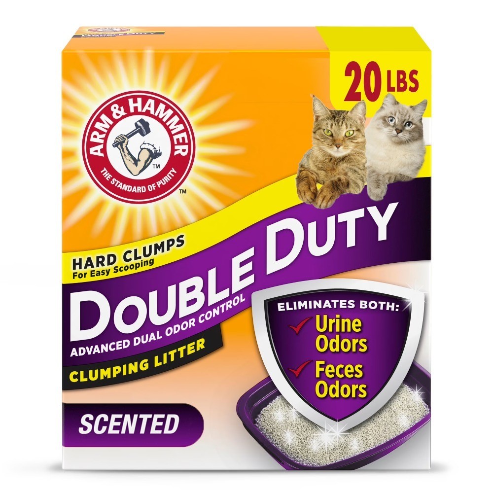 Advanced Odor Control Clumping Cat Litter Scented 20 lbs Double Duty Formula