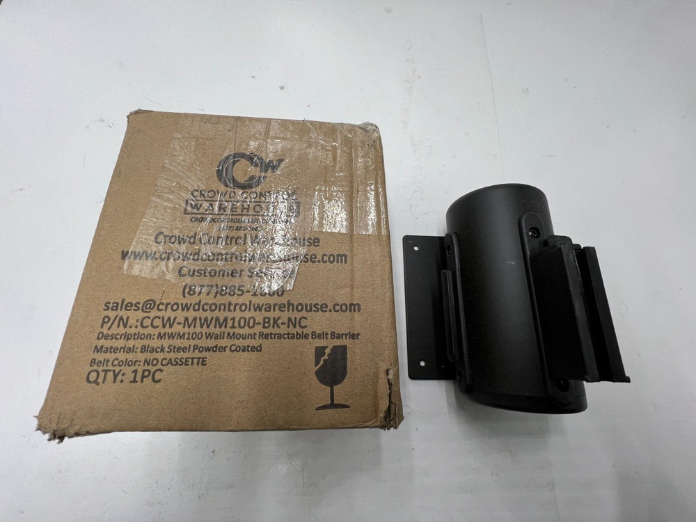Crowd Control Warehouse MWM100 Wall Mount Retractable Belt Barrier