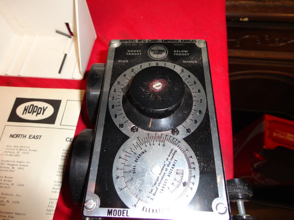 Vintage Hopkins Hoppy Split-image Transit Level Model G2 Case Instructions MINT