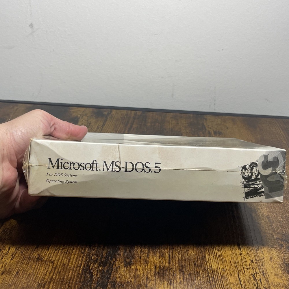 Microsoft MS-DOS 5 Spring Operating System 3.5" Diskette Complete vintage SEALED