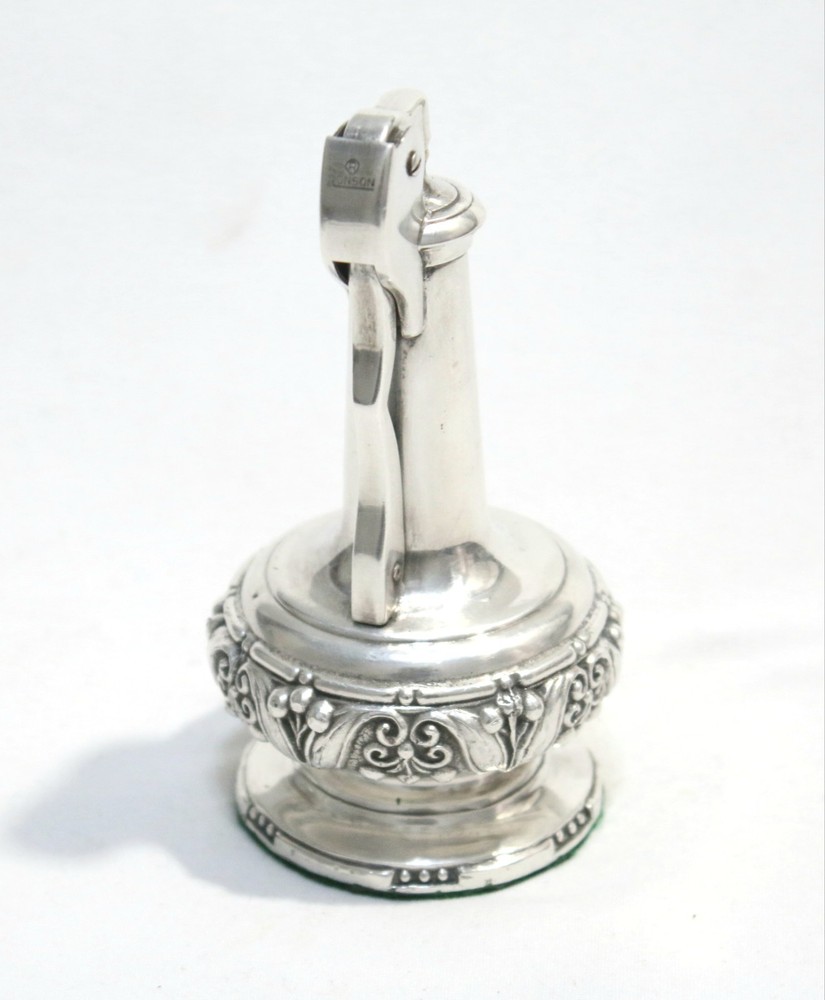 Vintage Silver Plate Ronson "DECANTER " Table Lighter Working Condition