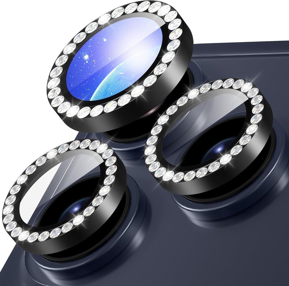 For iPhone 17 Pro/Pro Max Camera Lens Protector Diamond Anti-Scratch Glitter USA