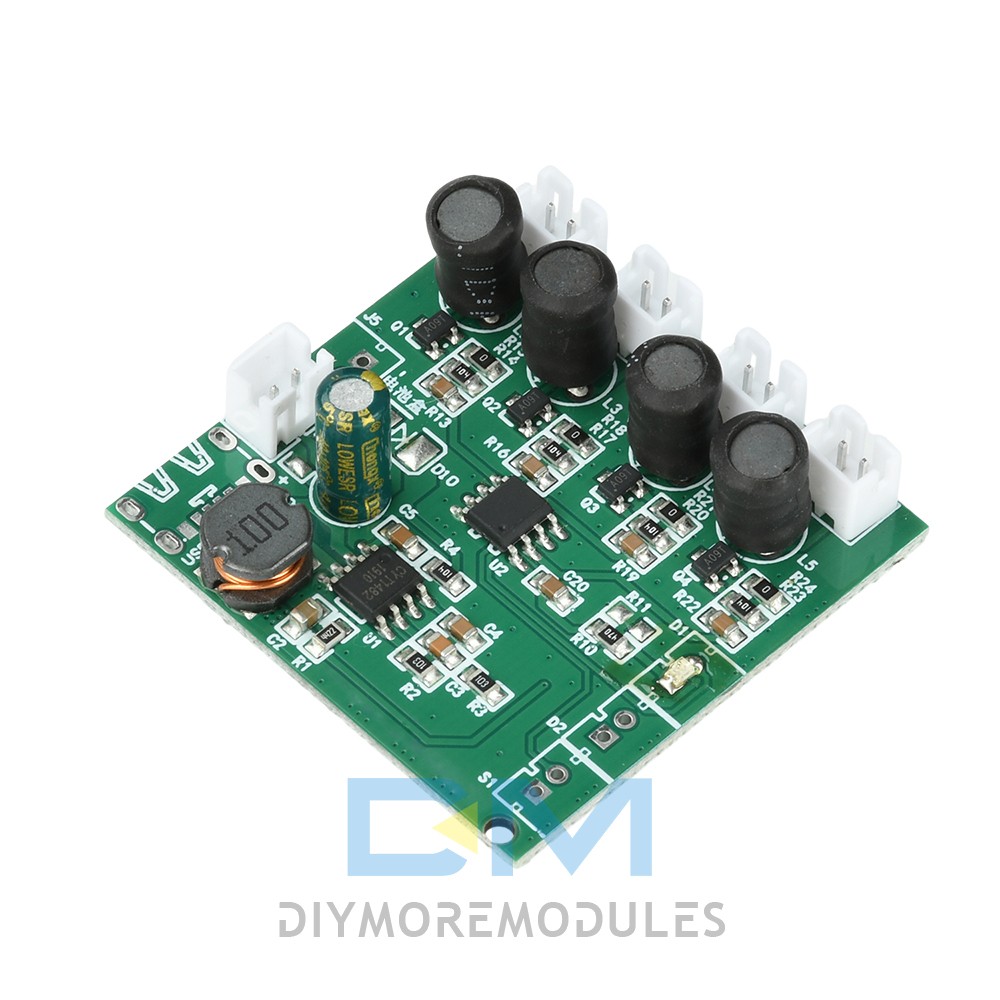 DC6-24V 4-Nozzle Spray Humidifier Atomization Module DIY Ultrasonic Atomizer Kit