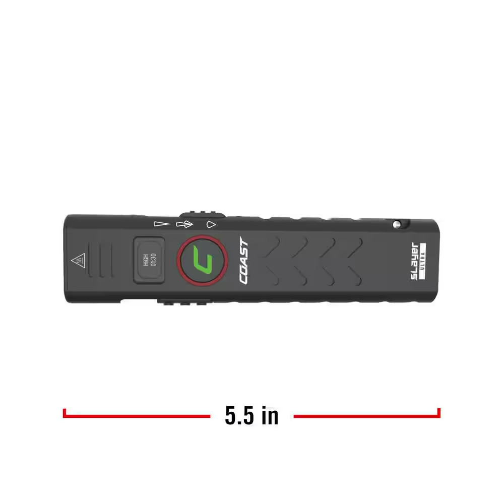 Slayer Ultra 2000 Lumens Battery Powered Rechargeable Flashlight