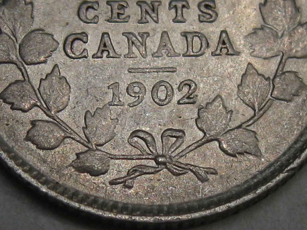 AU 1902 Silver 5¢ Cent CANADA Edward VII. #17