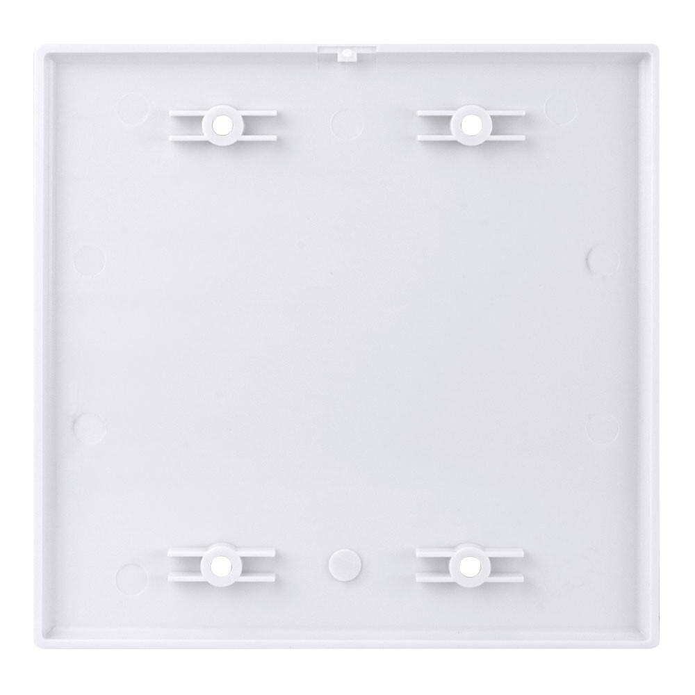 Construct Pro Dual Gang Blank Wall Plate (5-Pack, White)
