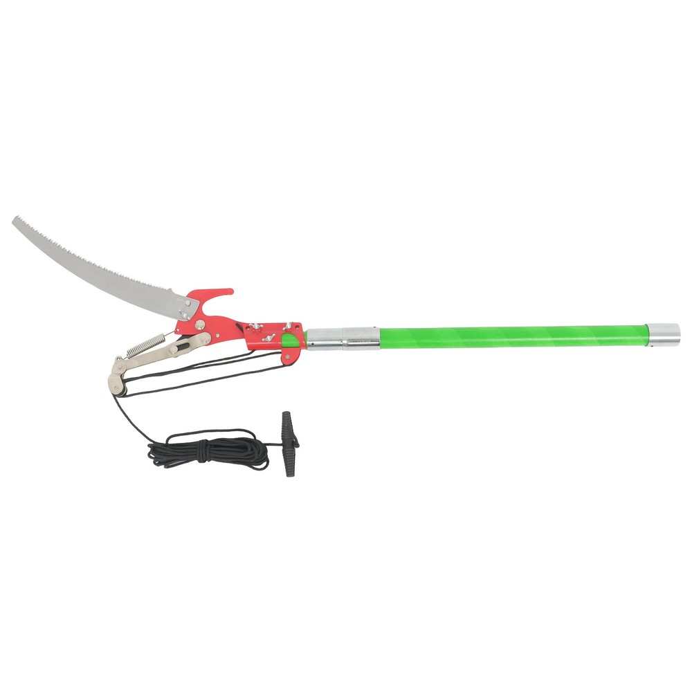 27FT Extendable Tree Trimmer & Pole Saw Combo 8-Section Telescoping Green Pole