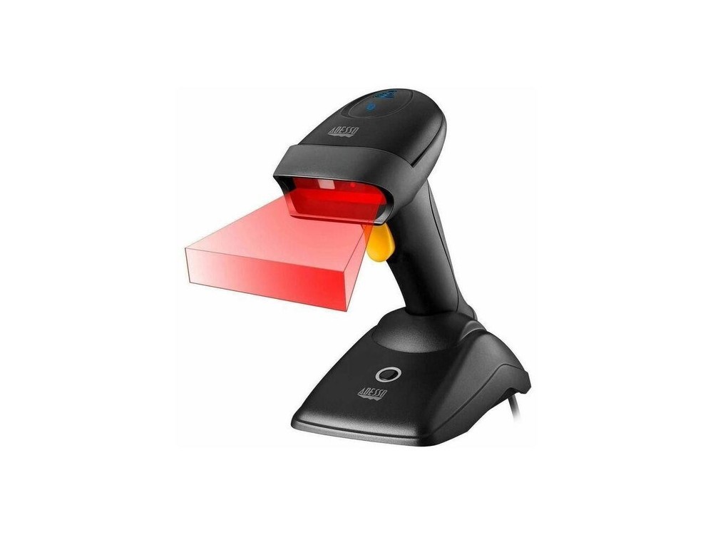 Adesso NuScan 2500 Barcode Scanner - Cable/Wireless Connectivity - 12" Scan Dist