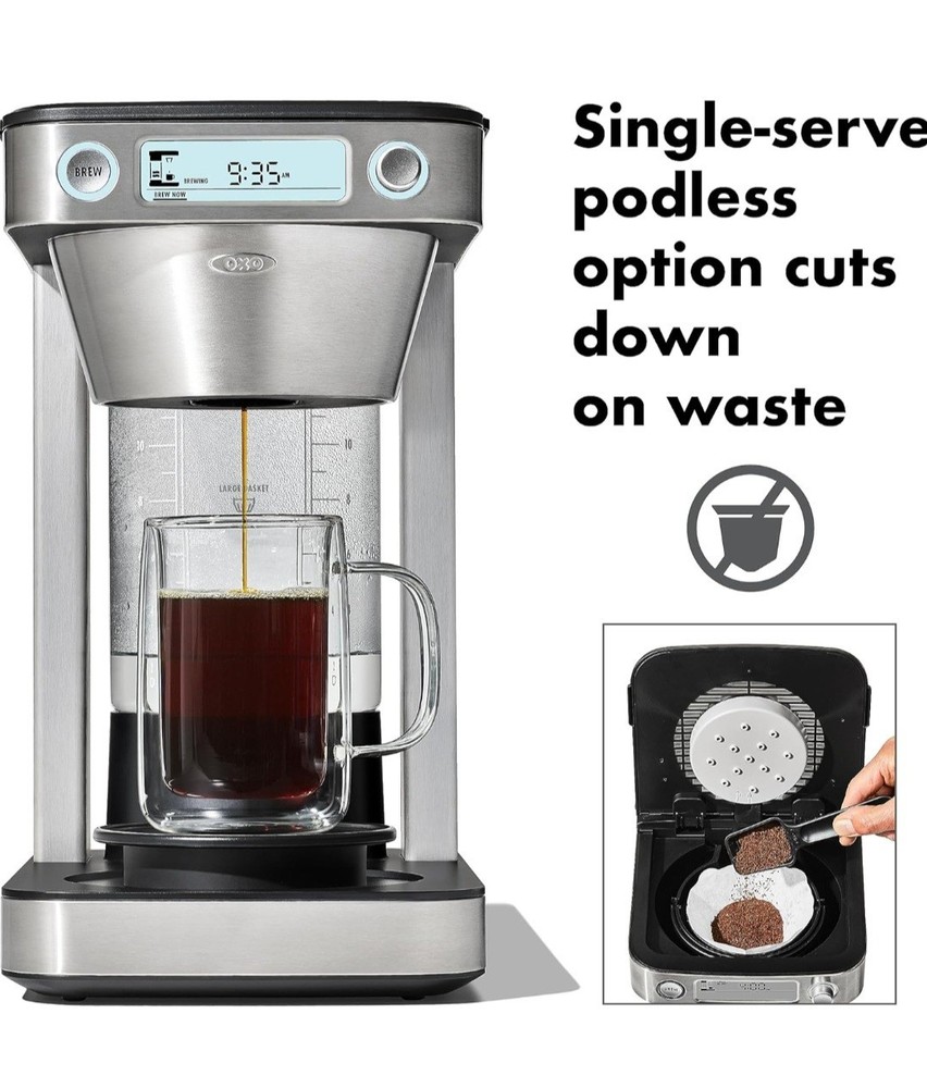 OXO Brew 12-Cup Coffee Maker With Podless Single-Serve Function - 8721200 | READ