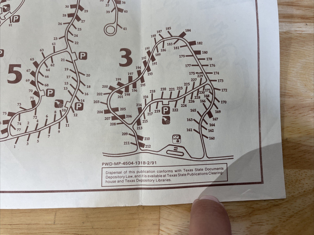 Used Cedar Hill State Park Map