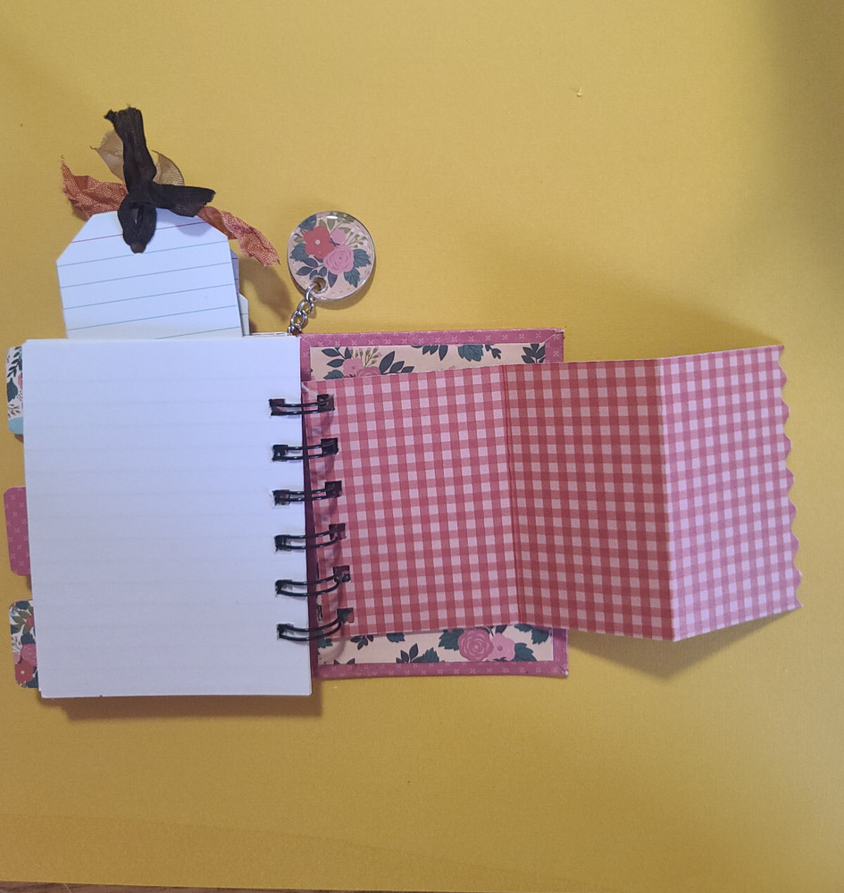 Little cinched journal notebook, handmade