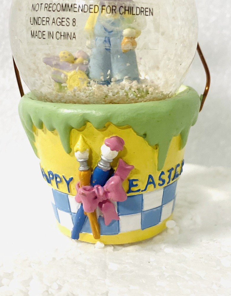 Water Globe Easter Spring Ornament Midwest Basket 3”