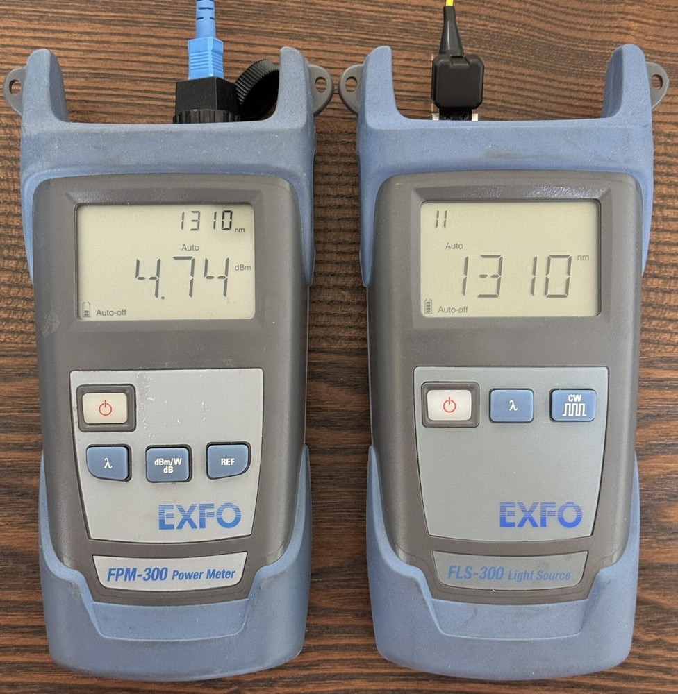 EXFO FLS-300 & FPM-300 Set SMF Optical Power Meter & Source