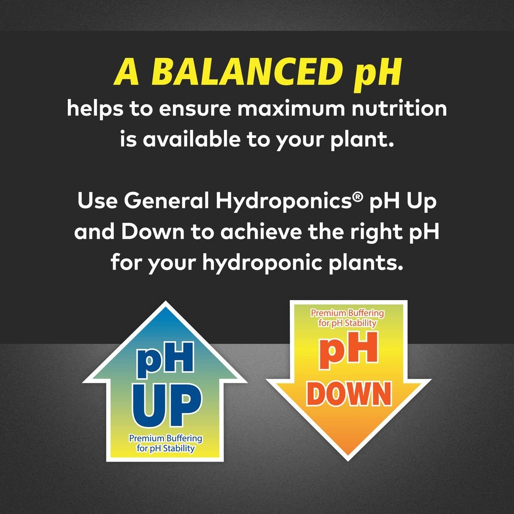 General Hydroponics Ph down Liquid Premium Buffering for Ph Stability, Quart