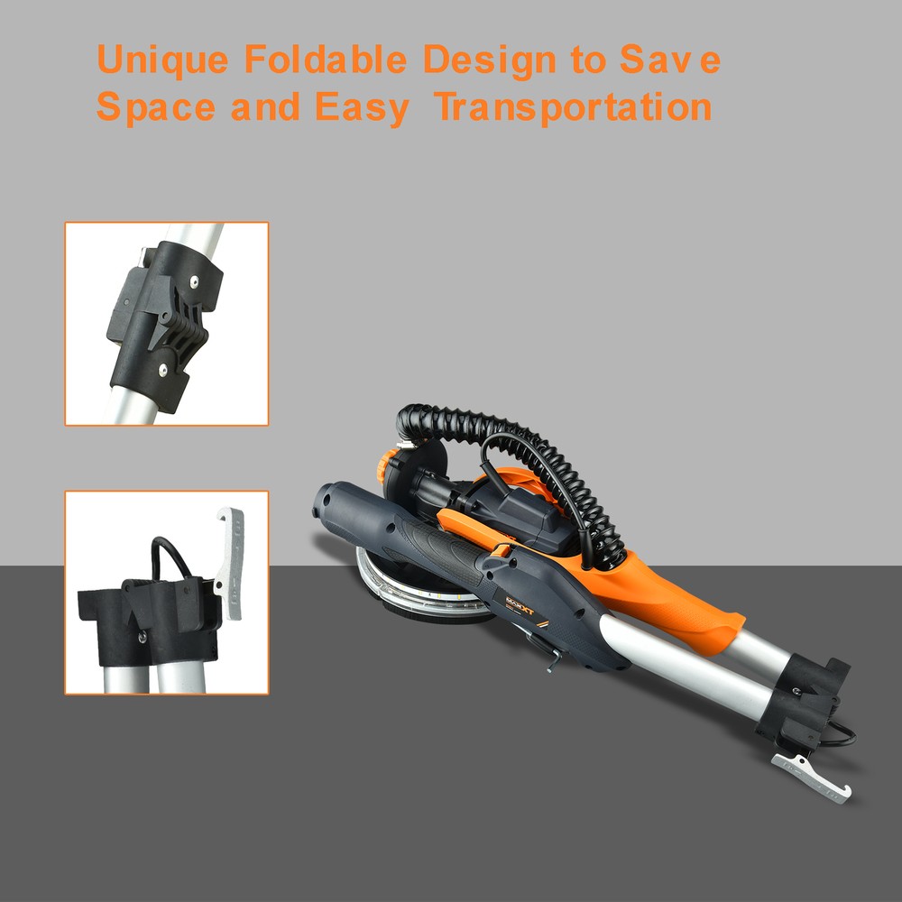 MAXXT Drywall Sander 820W Variable Speed Auto Vacuum System LED Strip Light