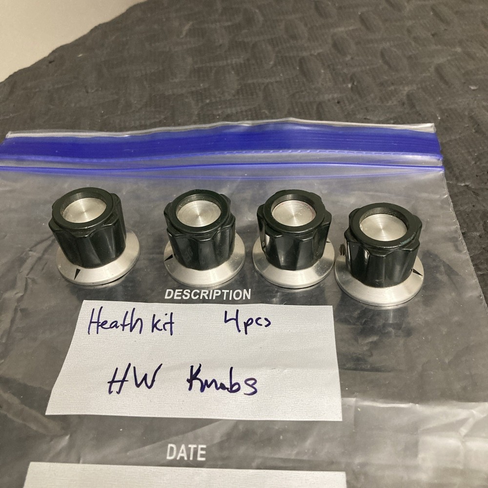 Heathkit Knobs For SB or HW 4pcs Black