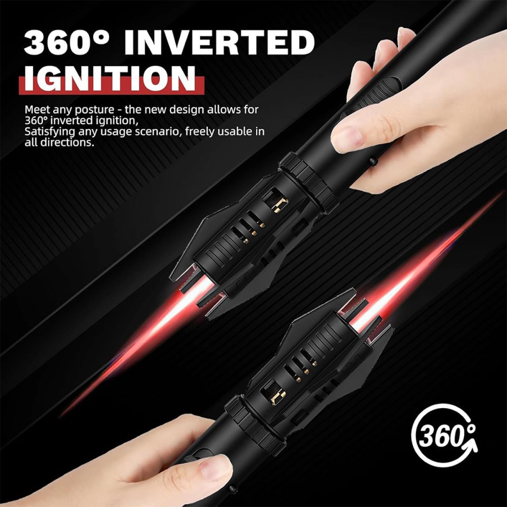 1PCS Jet Flame Lighter Refillable Storm Lighter Windproof Long Stick Lighter