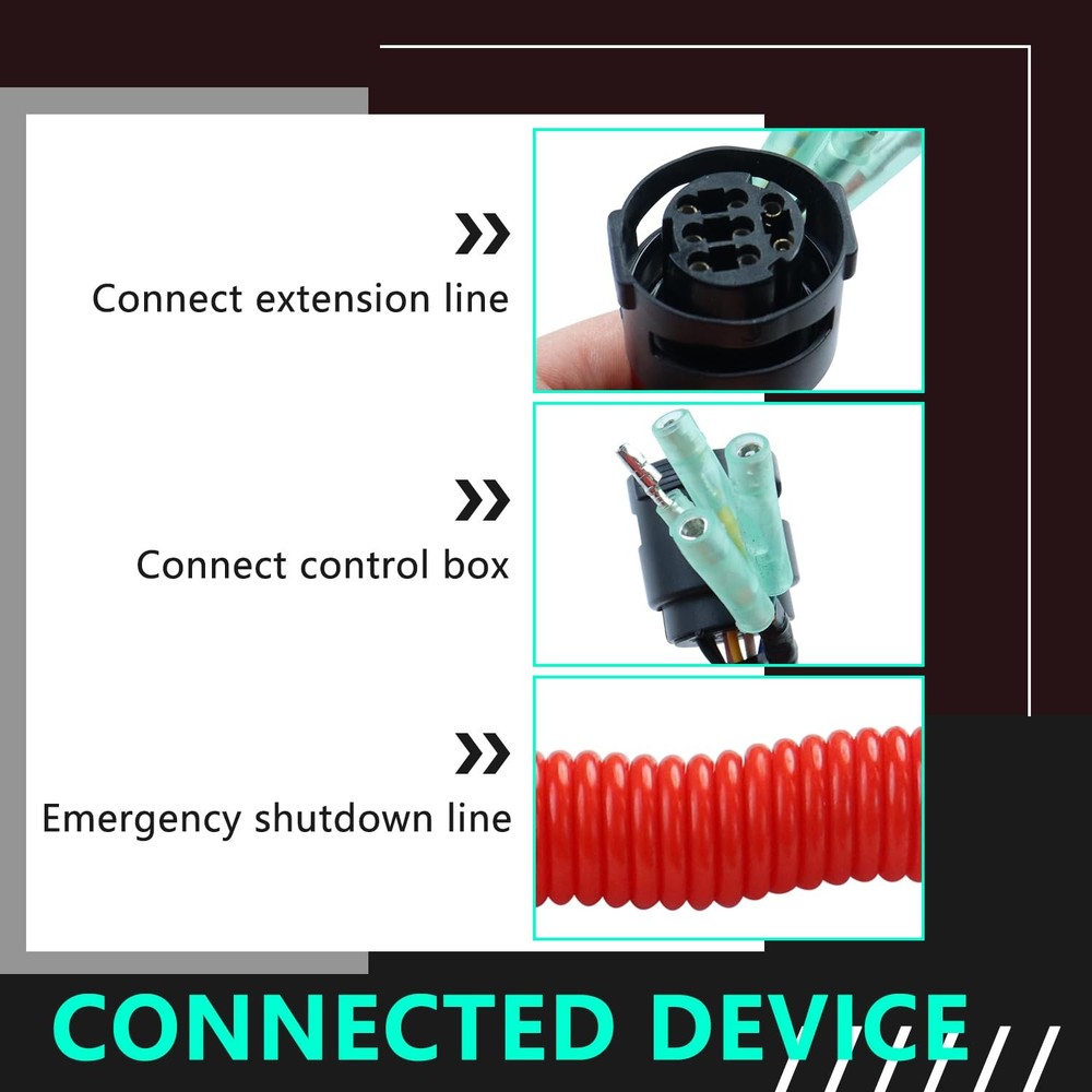 12V Main Switch Panel Single Engine Key Switch Panel Assembly Compatible with Ya