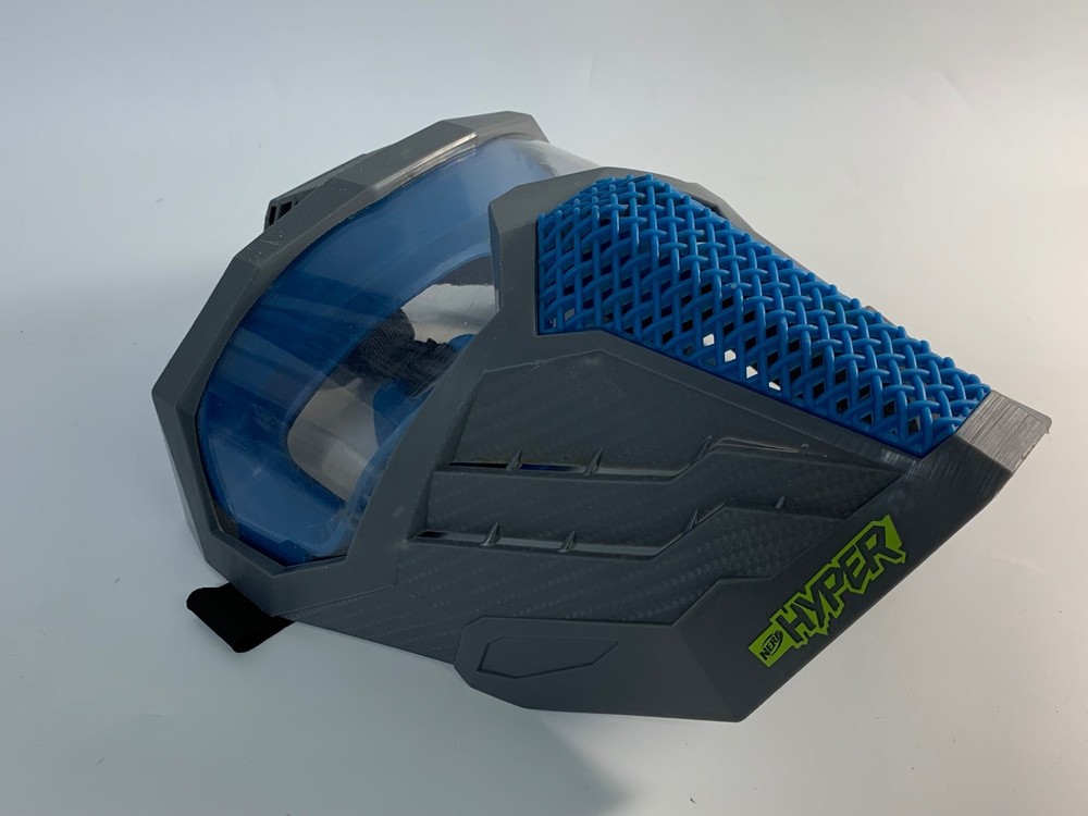 Nerf Hyper Face Mask Breathable Design Blue w/ Adjustable Strap