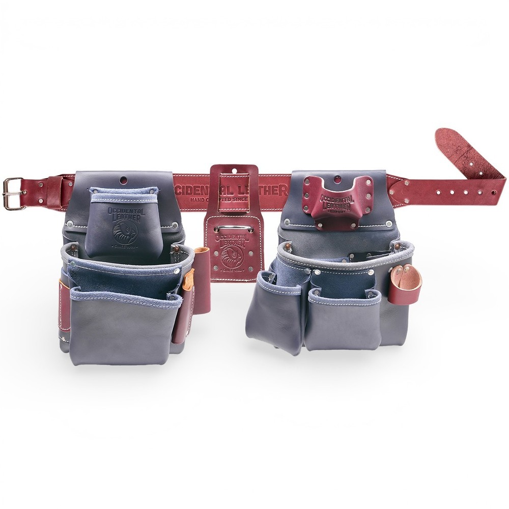 Occidental Leather NR5080DB Pro Framer™ Set with Double Outer Bag- Navy Red