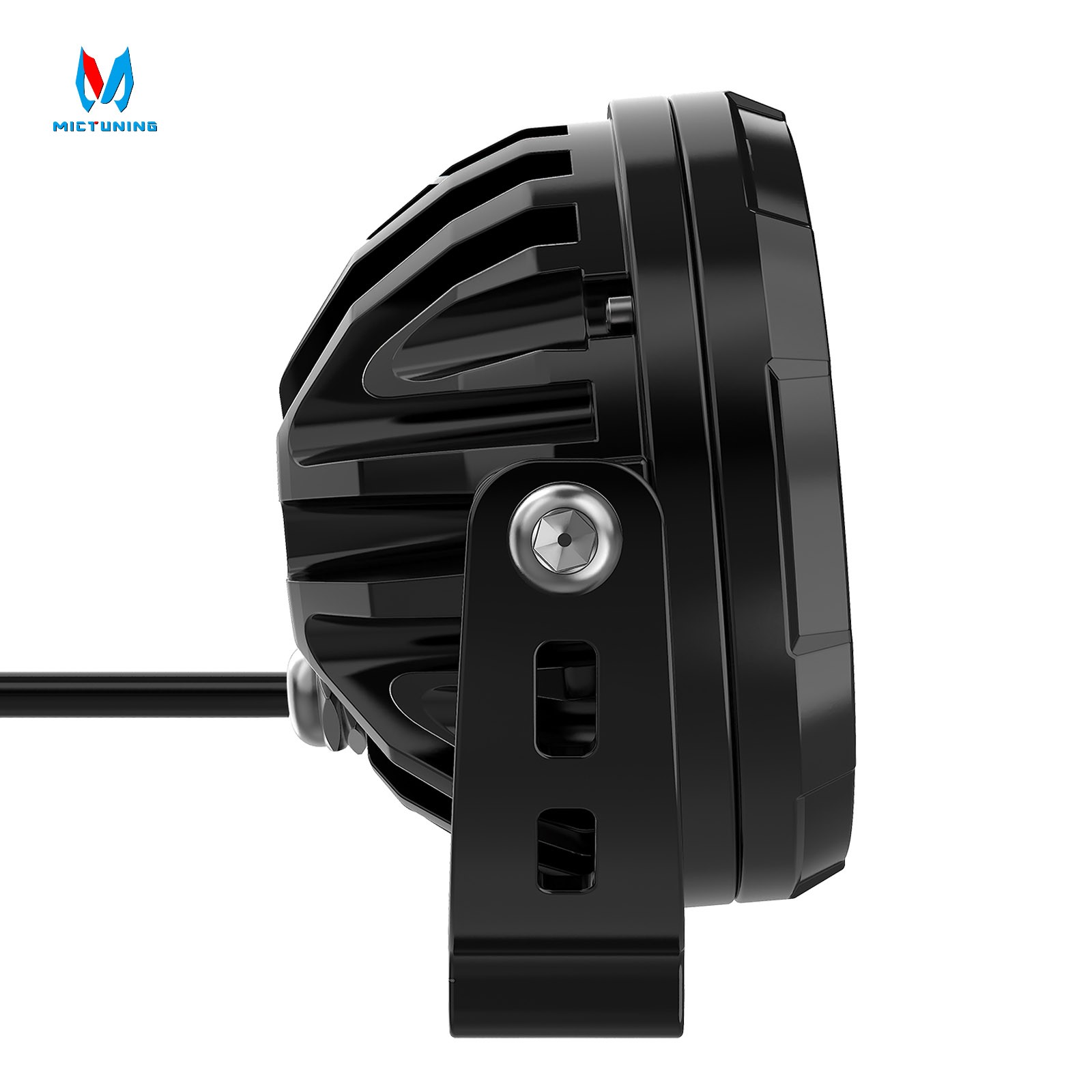 2x 4.5" Motorcycle Round LED Driving Work Light Pods Fog Spotlight w/Amber Cover