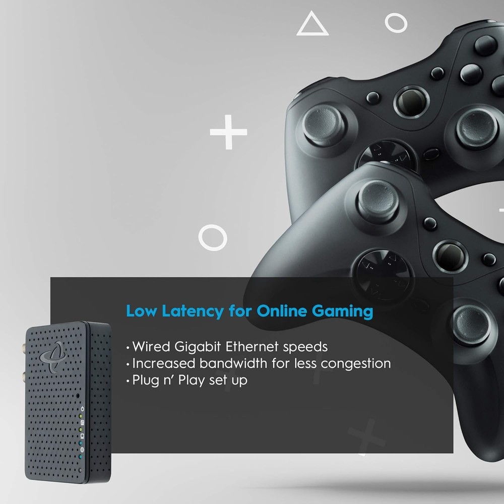 MoCA 2.5 Adapter 1Gbps Ethernet Coax Network Backbone Streaming