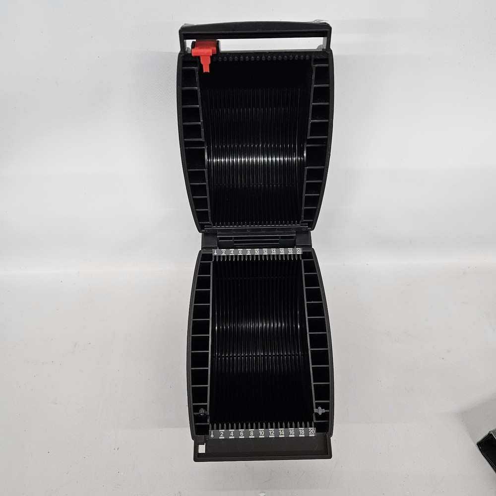 Vintage Mead 20 Disc CD Holder Organiser Slide Selector Storage System