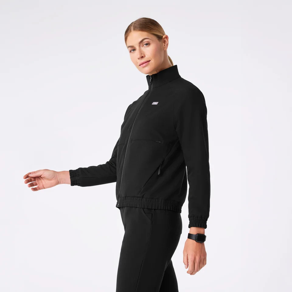Figs - Sydney Scrub Jacket - Black - Choose Size - MSRP $98