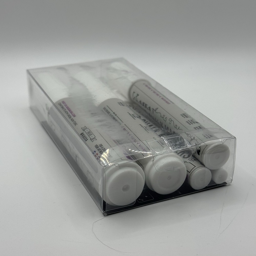 White Chalk Markers, Combo, 5 pack Different Sizes Erasable Non-Toxic