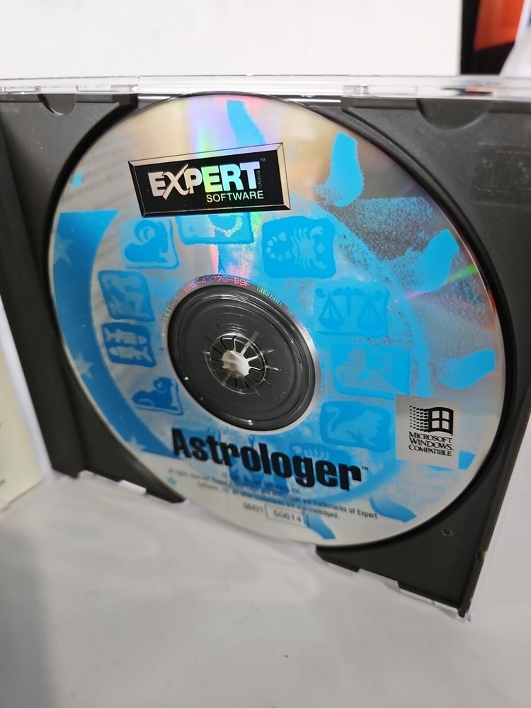 ASTROLOGER by Expert Software CD-ROM DOS/Win 95 Astrology Software 1997