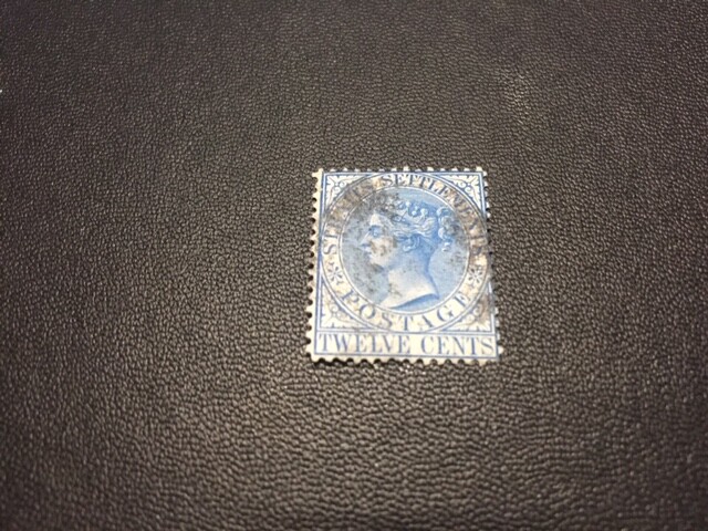 Straits Settlements stamp 14 used