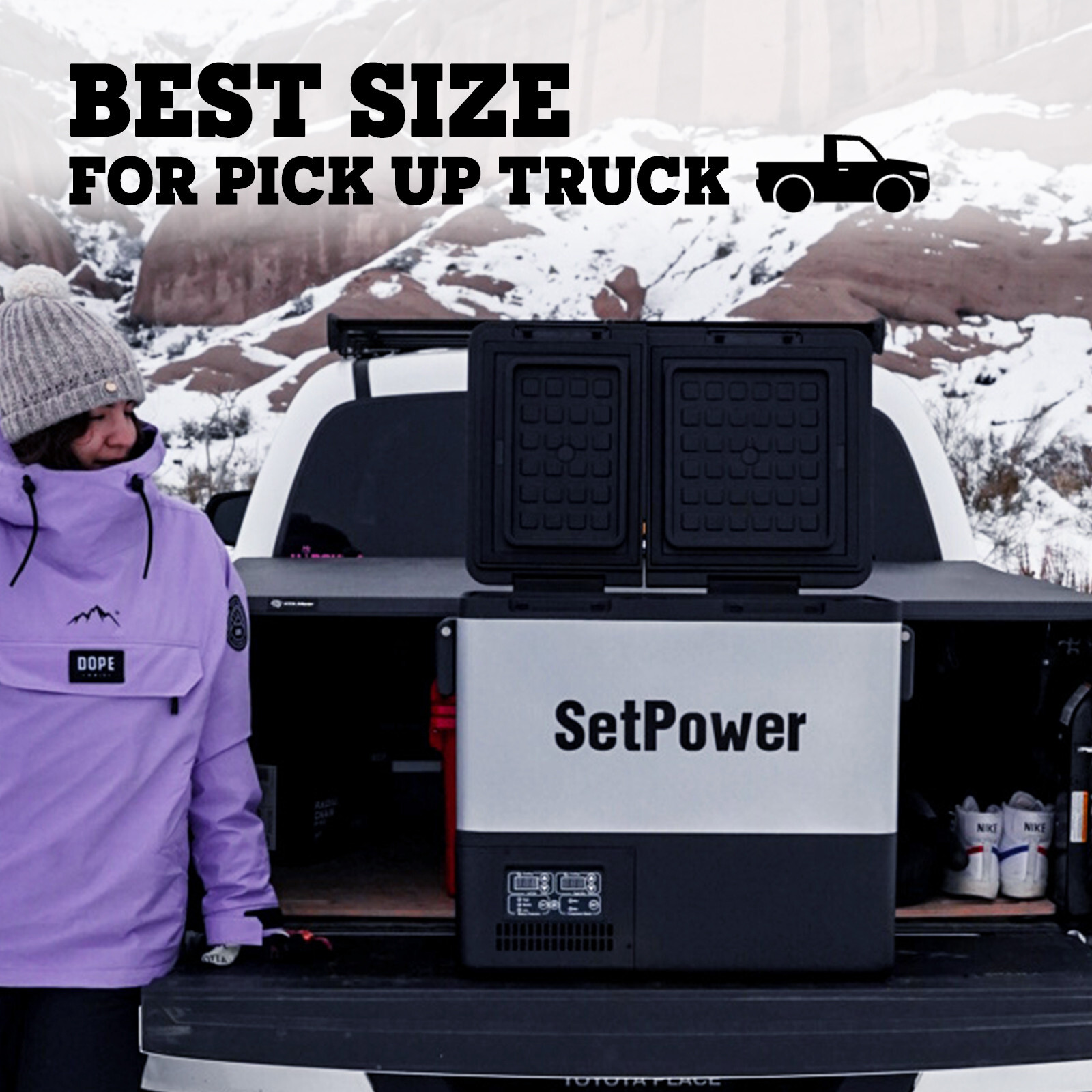Setpower PT35 Car Refrigerator with Cover for Car Camping Truck Vehicles Travel