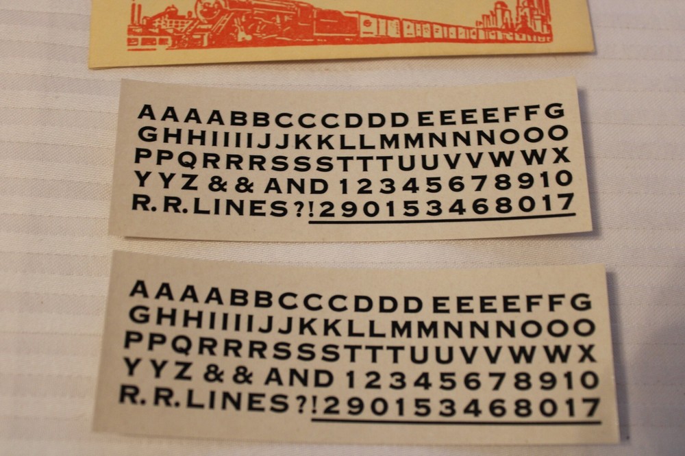 HO Scale Champ Decals, Bold Gothic Alphabet & Number Decals 5/32" Black #L-70